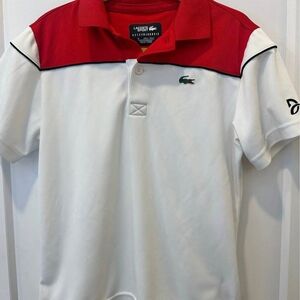 Lacoste Kids Polo Shirt - Red and White